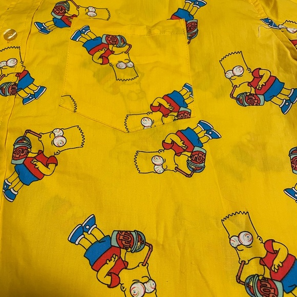 Official Simpsons button shirt short sleeve - Picture 2 of 3